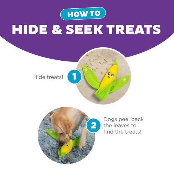 Outward Hound Hide N' Find Corn Puzzle Dog Toy