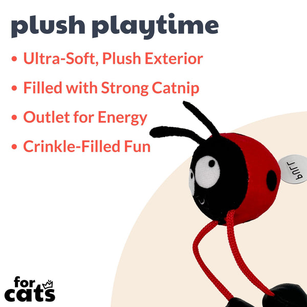 Huxley & Kent Chirpy Ladybug Cat Toy