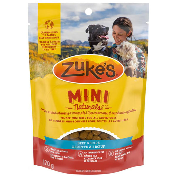 Zuke’s Mini Naturals Beef Recipe Dog Treats (CA)