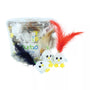 Turbo Chicken Egg with Feather Cat Toy