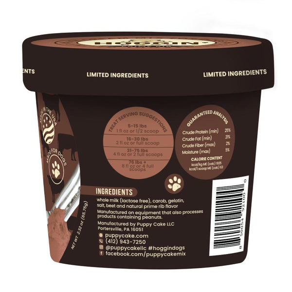 Puppy Cake Hoggin' Dogs Ice Cream Mix Prime Rib Flavored Dog Treats