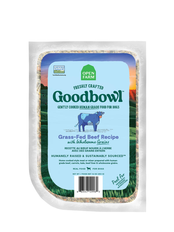 Open Farm Goodbowl Gently Cooked Grass-Fed Beef with Wholesome Grains Frozen Dog Food