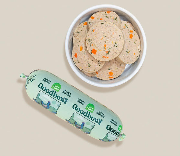 Open Farm Goodbowl Gently Cooked Harvest Chicken Roll Frozen Dog Food