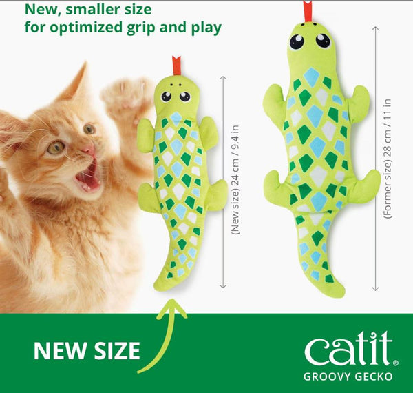 Catit Groovy Gecko Motion-Activated Cat Toy