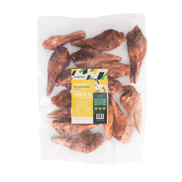 Momentum Carnivore Nutrition Duck Head Chew Dog Treats