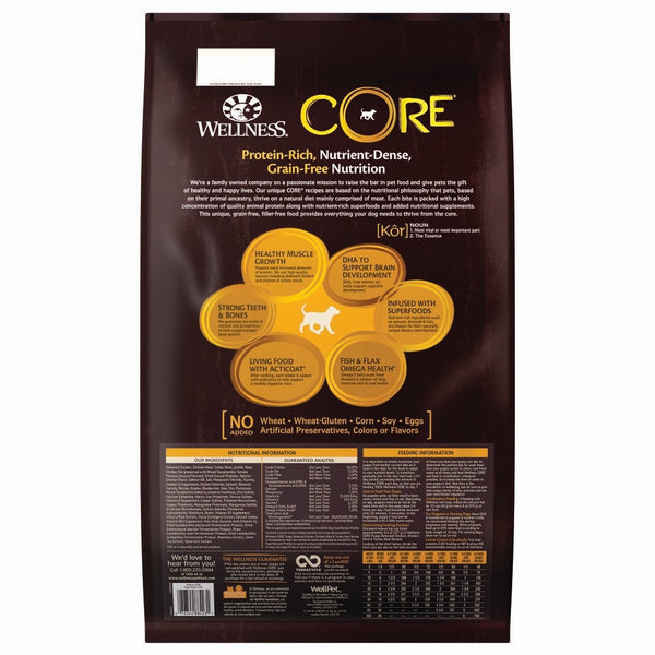 Wellness CORE Croquettes sans céréales pour chiots Poulet & Dinde