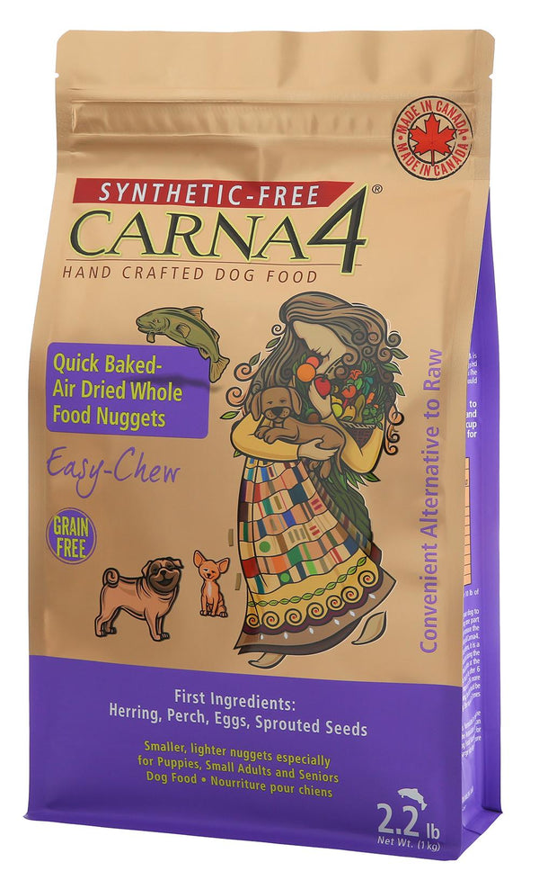 Carna4 Easy-Chew Fish Formula Quick-Baked Nuggets Air-Dried Dog Food