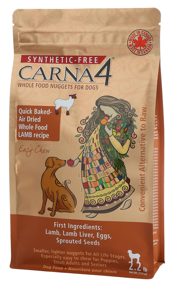 Carna4 Easy-Chew Lamb Formula Quick-Baked Nuggets Air-Dried Dog Food