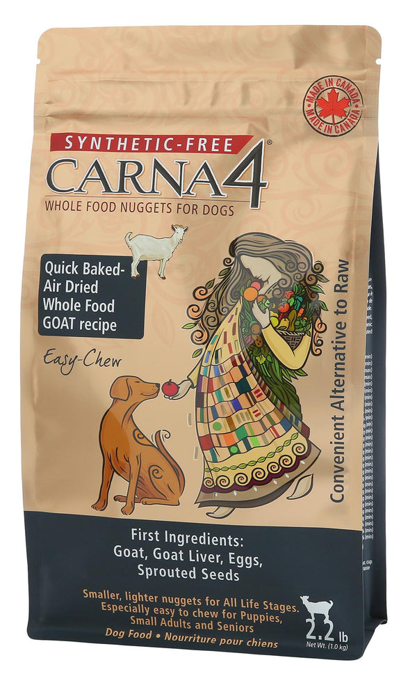 Carna4 Easy-Chew Goat Formula Quick-Baked Nuggets Air-Dried Dog Food