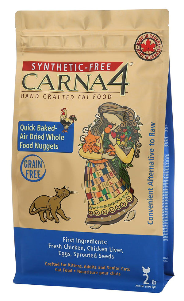 Carna4 Chicken Formula Quick-Baked Nuggets Air-Dried Cat Food