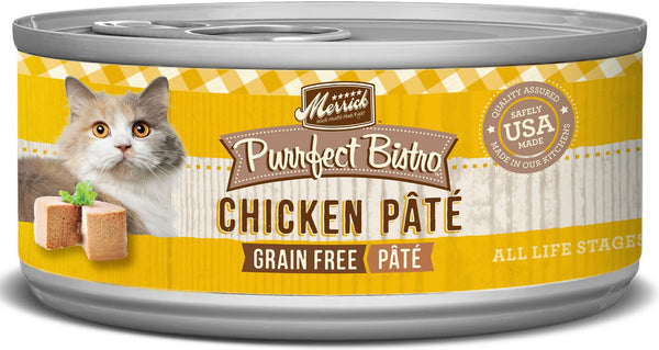 Merrick Purrfect Bistro Pâté de poulet sans céréales Nourriture en conserve pour chats