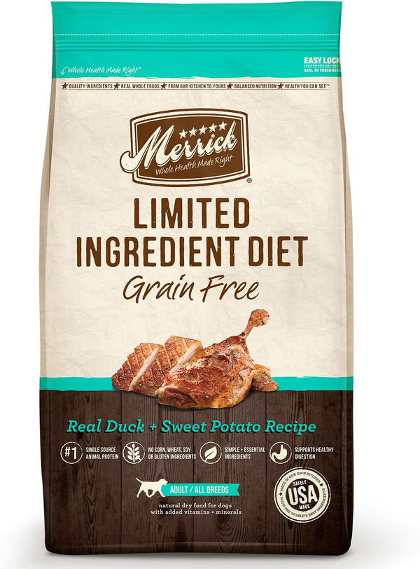 Merrick Limited Ingredient Diet Grain-Free Real Duck + Sweet Potato Recipe Dry Dog Food
