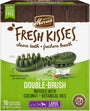 Merrick Fresh Kisses Double-Brosse Huile de noix de coco et botaniques Grandes Friandises dentaires sans céréales pour chiens