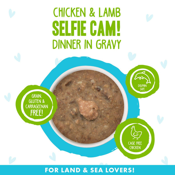 BFF OMG GRAVY Caméra Selfie Poulet & Agneau ! Dîner en sauce Aliment humide pour chat en boîte