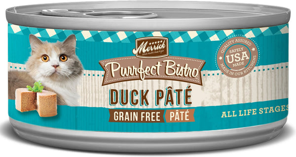 Merrick Purrfect Bistro Pâté Sans Céréales au Canard Nourriture en conserve pour chats