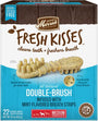 Merrick Fresh Kisses Bandes doubles brosse à la menthe Friandises dentaires sans céréales pour chiens de taille moyenne