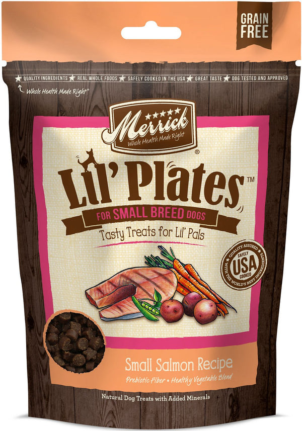 Merrick Lil' Plates Petite Recette au Saumon Friandises sans céréales pour chiens, 6 oz