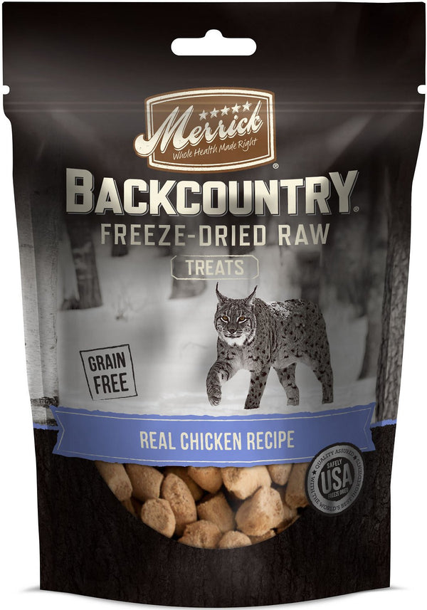 Merrick Backcountry Grain-Free Real Chicken Recipe Freeze-Dried Raw Cat Treats, 1-oz