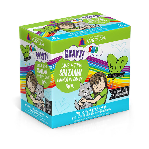 BFF OMG GRAVY Agneau et Thon Shazaam ! Dîner en sauce Aliment humide pour chats en sachet