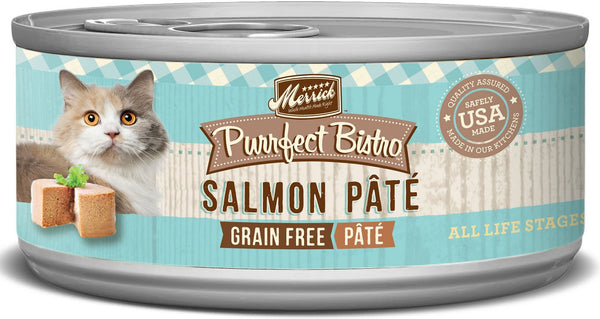 Merrick Purrfect Bistro Pâté au saumon sans céréales Nourriture en conserve pour chats