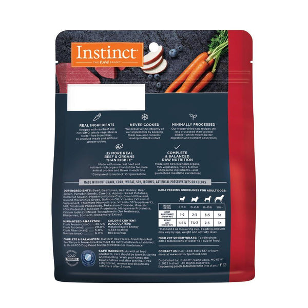 Instinct Raw Meals Real Beef Freeze-Dried Dog Food