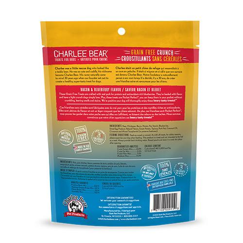 Charlee Bear Crunch Bacon & Blueberry Grain-Free Dog Treats (CA)