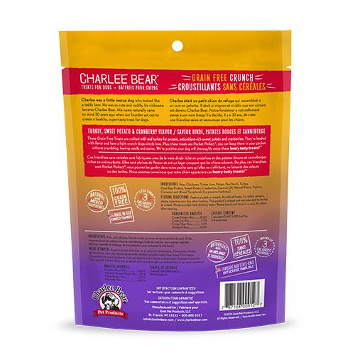 Charlee Bear Crunch Turkey, Sweet Potato & Cranberry Grain-Free Dog Treats (CA)