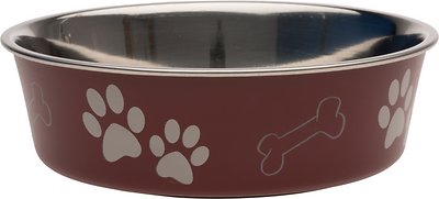 Loving Pets Bella Bowls Pet Bowl, Merlot