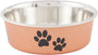 Loving Pets Bella Bowls Gamelle pour animaux, Cuivre métallique