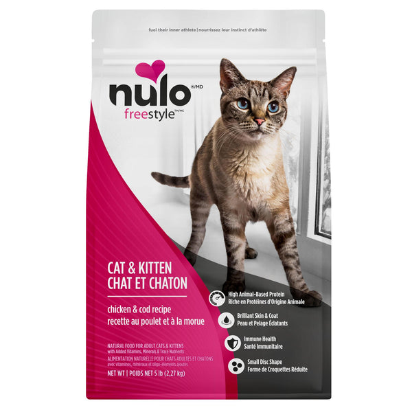 Nulo FreeStyle Cat & Kitten Chicken & Cod Dry Cat Food (CA)