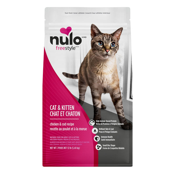 Nulo FreeStyle Cat & Kitten Chicken & Cod Dry Cat Food (CA)
