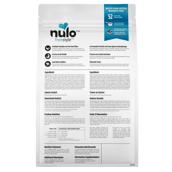 Nulo FreeStyle Adult Trim Salmon & Lentils Dry Cat Food (CA)
