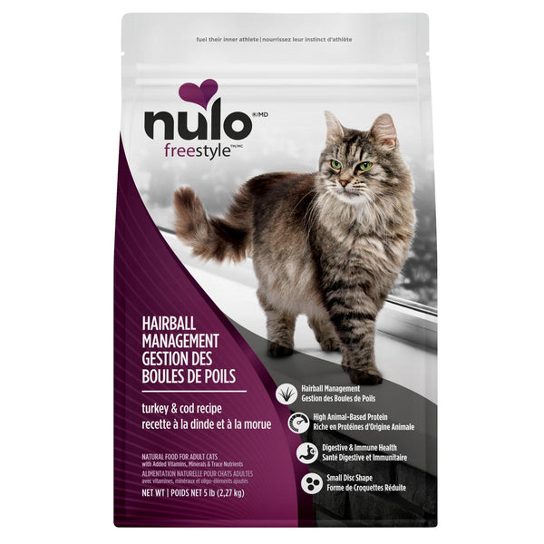 Nulo FreeStyle Hairball Management Turkey & Cod Dry Cat Food (CA)