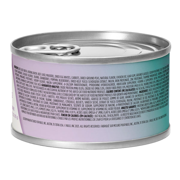 Nulo Cat & Kitten Minced Beef & Mackerel in Gravy Grain-Free Wet Cat Food Can (CA)