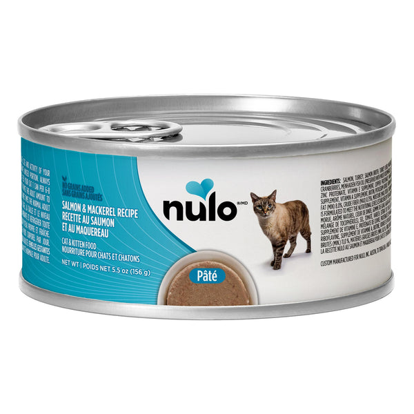 Nulo Cat & Kitten Salmon & Mackerel Grain-Free Wet Cat Food Can (CA)