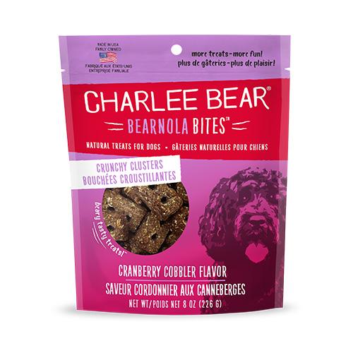 Charlee Bear Bearnola Bites Cranberry Cobbler Crunchy Clusters Dog Treats (CA)