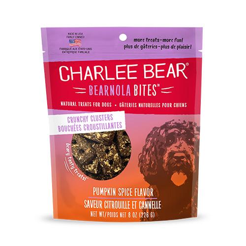 Charlee Bear Bearnola Bites Pumpkin Spice Crunchy Clusters Dog Treats (CA)