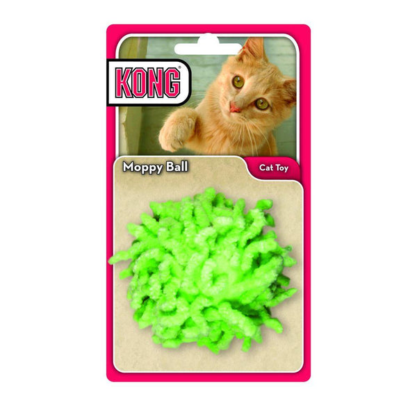 KONG Active Moppy Ball Cat Toy, Color Varies
