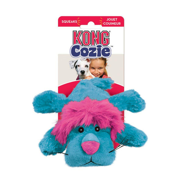 KONG Cozie King the Purple Haired Lion Dog Toy