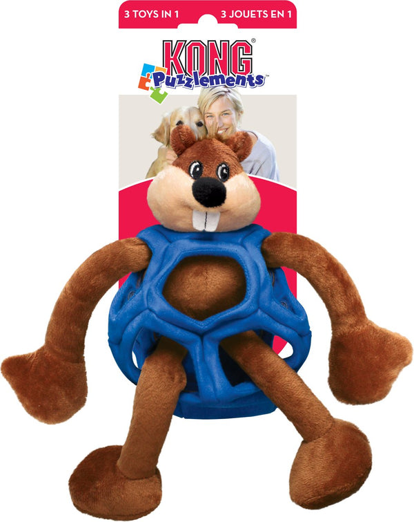 KONG Puzzlements Beaver Dog Toy