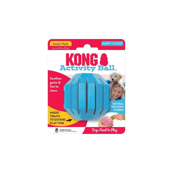KONG Puppy Activity Ball Dog Toy, Color Varies