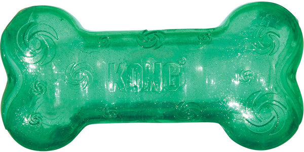 KONG Squeezz Crackle Bone for Dogs, Color Varies
