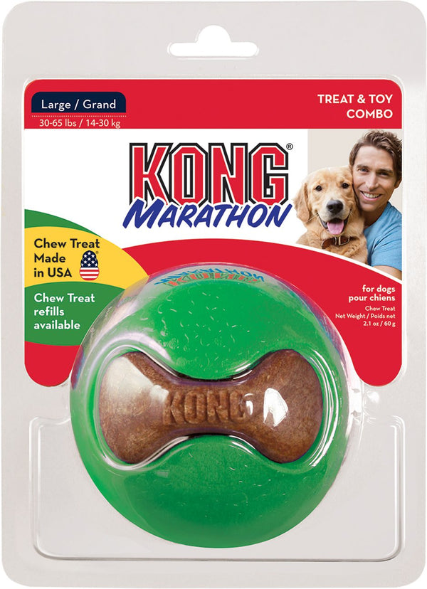 KONG Marathon Ball Dog Toy, Color Varies