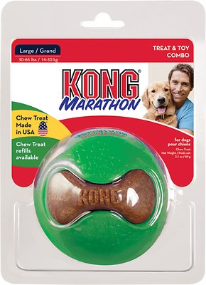KONG Marathon Ball Dog Toy, Color Varies