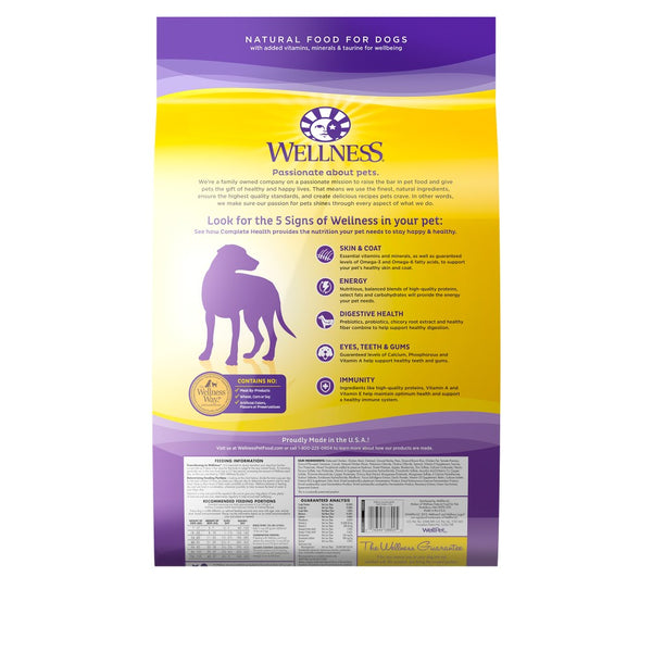 Wellness Complete Health Croquettes pour chiens adultes au poulet désossé et flocons d'avoine