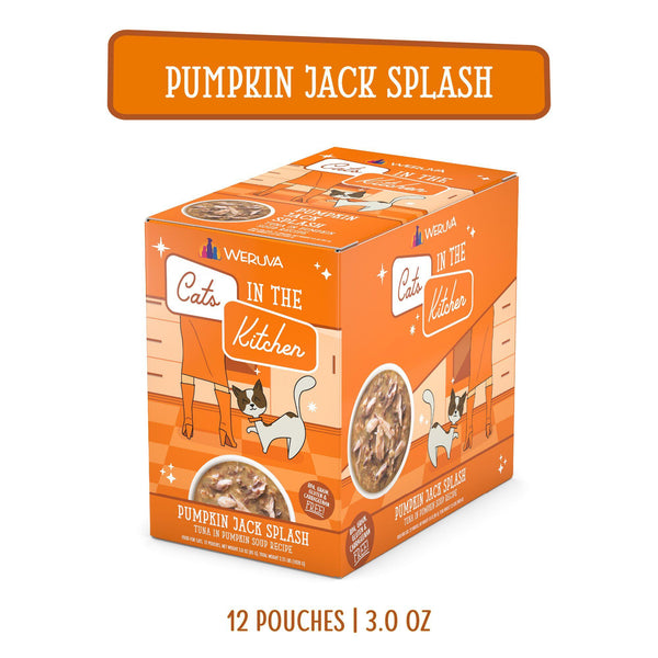 Cats in the Kitchen Pumpkin Jack Splash Thon dans soupe à la citrouille Sachet de nourriture humide pour chats