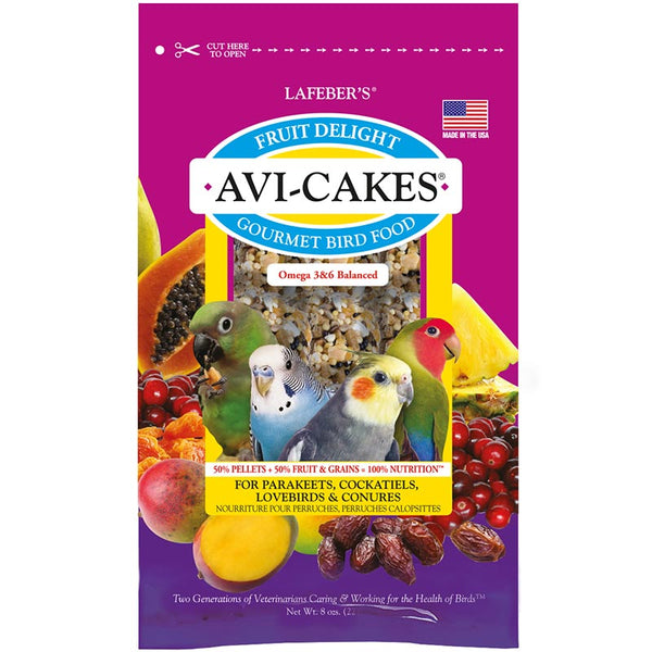 Lafeber Fruit Delight Avi-Cakes Small Bird Treats, 8-oz