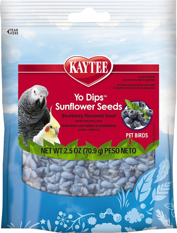 Kaytee Fiesta Graine de tournesol enrobée de yaourt saveur myrtille Friandises pour oiseaux, 2.5-oz