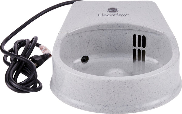 K&H CleanFlow Abreuvoir à eau filtrée pour chats, bol de 80 oz