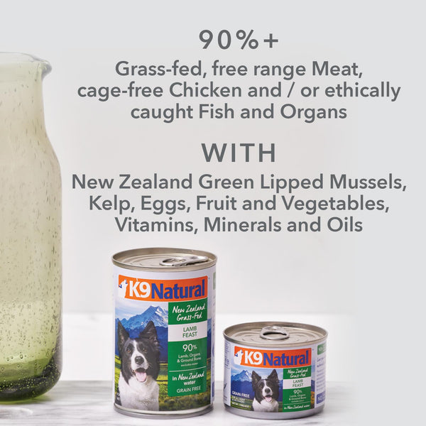 K9 Natural Lamb Feast Wet Dog Food Can